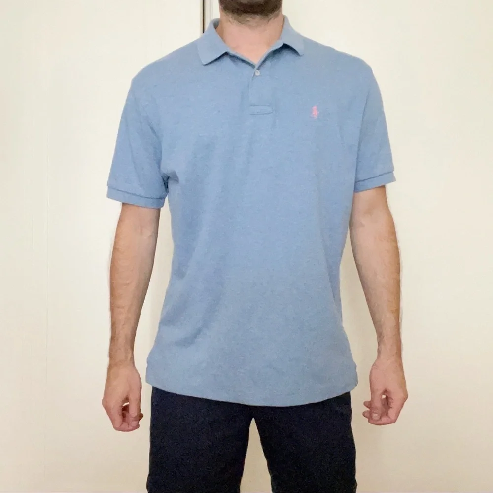 Polo by Ralph Lauren Soft Cotton Polo Shirt Blue Men’s Size Medium
